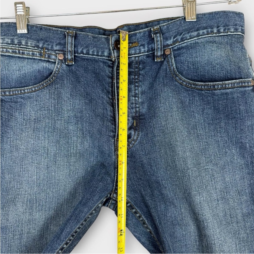 KREW Jeans Kslim Mens Size 32 Fits 33x33 Blue Mid Wash Denim Skate Boarding KR3W - Picture 13 of 14